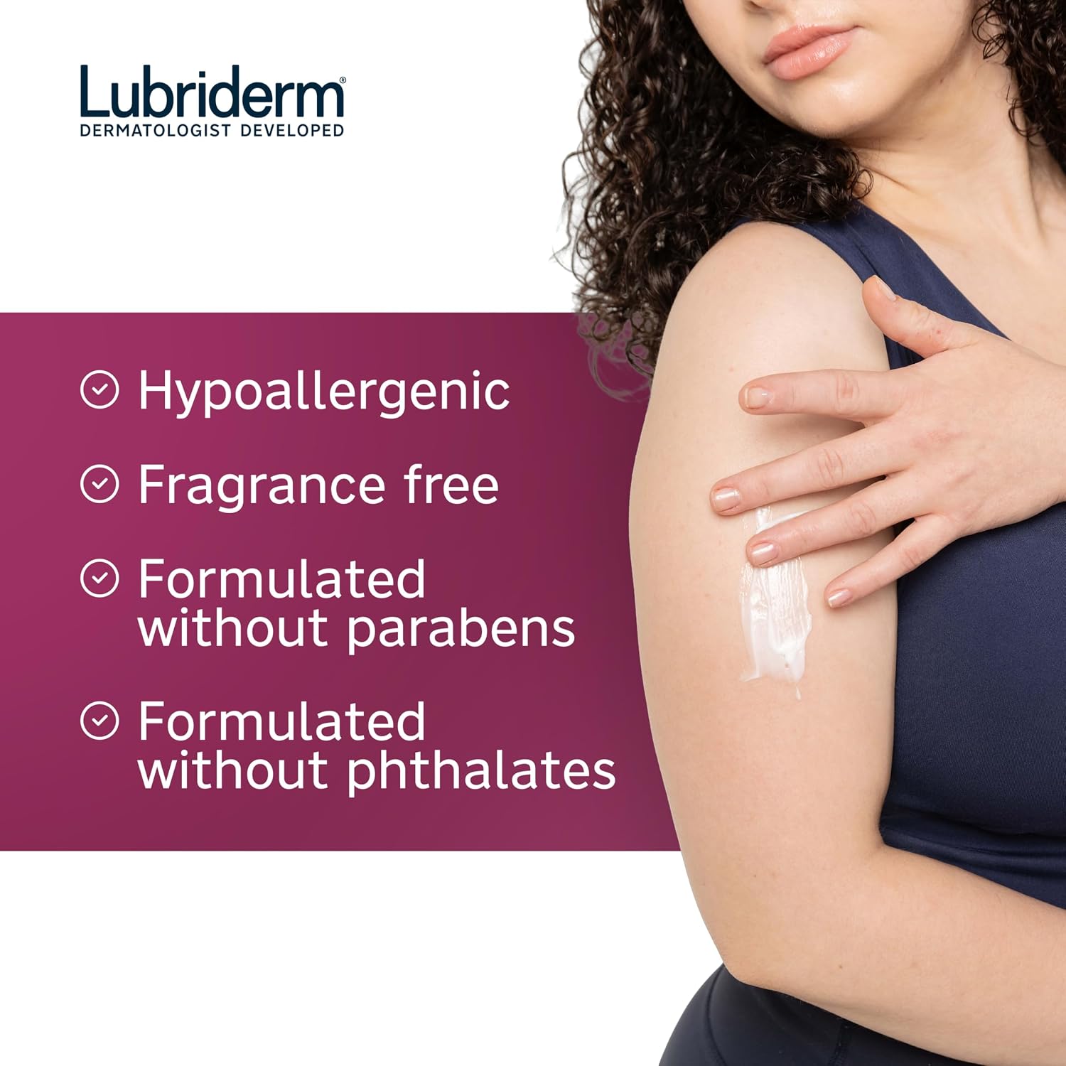 Lubriderm Advanced Therapy Hand & Body Lotion, Fragrance Free, 32 fl. oz | Moisturizing Lotion + Pro-Ceramide with Vitamins E & Pro-Vitamin B5, Intense Hydration for Extra Dry, Itchy & Sensitive Skin - Image 4